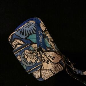Vera Bradley Wristlet Wallet in the Blue Bayou pattern